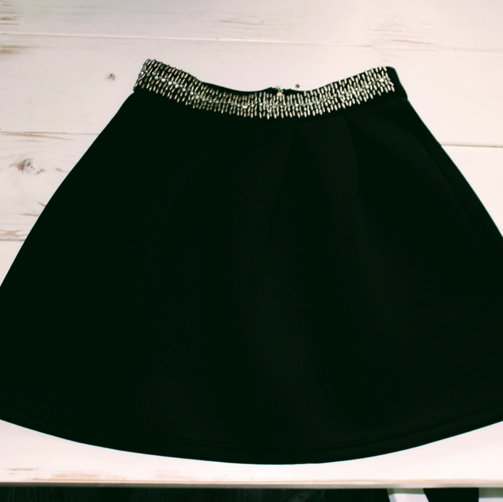 Blue Rain Small Black Skirt